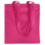 Gekleurde non woven tassen bedrukken 80 g/m2 Colors Long kleur fuchsia