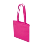 Gekleurde non woven tassen bedrukken 80 g/m2 Colors Long kleur fuchsia tweede weergave