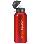 Aluminium waterfles met logo bedrukken 600ml Basic Style kleur rood hoofdweergave