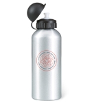 Aluminium waterfles met logo bedrukken 600ml Basic Style kleur mat zilver tweede hoofdweergave