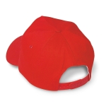 Goedkope katoenen baseball caps 160 g/m2 BaseCap kleur rood tweede weergave