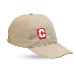 Gekamd katoen baseball cap bedrukken Uptown kleur khaki hoofdweergave