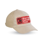 Gekamd katoen baseball cap bedrukken Uptown kleur khaki tweede hoofdweergave