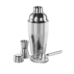 Cocktailset met een cocktailshaker van 500 ml Bartender kleur glanzend zilver tweede weergave