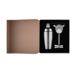 Cocktailset met een cocktailshaker van 500 ml Bartender kleur glanzend zilver derde weergave