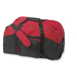 Sporttas van 600D polyester met schouderband Antwerp kleur rood