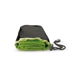 Polyester reclame sporthanddoeken bedrukken in Runclub nylon tas kleur groen derde weergave