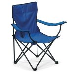 Gepersonaliseerde polyester camping- of strandstoel Waterfont kleur blauw