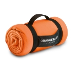 Fleece deken met nylon handvat personaliseren 180 g/m2 Colors kleur oranje hoofdweergave