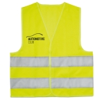 Gepersonaliseerd zichtbaar vest voor kinderen Visible Mini kleur geel hoofdweergave