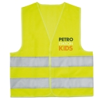 Gepersonaliseerd zichtbaar vest voor kinderen Visible Mini kleur geel derde hoofdweergave