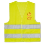 Gepersonaliseerd zichtbaar vest voor kinderen Visible Mini kleur geel vierde hoofdweergave