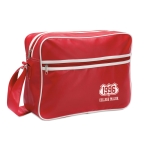 Gekleurde PVC ”messenger” tas met verstelbare riem Madrid kleur rood hoofdweergave