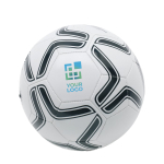 Voetbal bedrukken met logo Cup kleur wit/zwart weergave met bedrukking