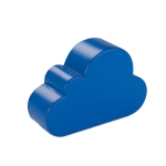 Stressbal bedrukken in de vorm van een wolkje ZenCloud kleur blauw