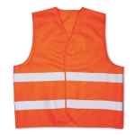 Polyester reflecterende vesten voor zeefdruk Visible kleur oranje