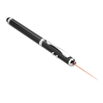 Metalen pen met laserpointer en zwarte inkt TouchPoint kleur zwart tweede weergave