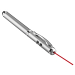 Metalen pen met laserpointer en zwarte inkt TouchPoint kleur mat zilver derde weergave