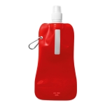 Goedkope opvouwbare waterfllessen bedrukken 480ml Rebel kleur doorzichtig rood