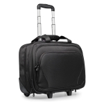 Polyester trolley met laptopvak Executive 17” kleur zwart