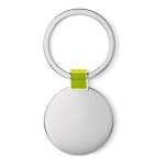 Elegante ronde glanzende sleutelhanger graveren Circle