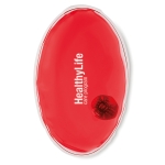 Ovale therapeutische massage-hotbag met logo Calidum kleur doorzichtig rood hoofdweergave