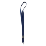 Keycords bedrukken van 2 cm met gesp & sluiting BasicStyle Extra kleur blauw