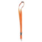 Keycords bedrukken van 2 cm met gesp & sluiting BasicStyle Extra kleur oranje