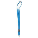 Keycords bedrukken van 2 cm met gesp & sluiting BasicStyle Extra kleur turkoois