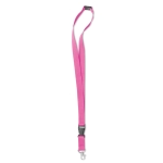 Keycords bedrukken van 2 cm met gesp & sluiting BasicStyle Extra kleur fuchsia