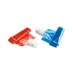 Opvouwbare plastic drinkfles met karabijnhaakclip 460 ml kleur rood