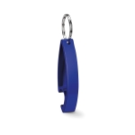 Felle kleur aluminium flesopener sleutelhanger Alucolors kleur blauw