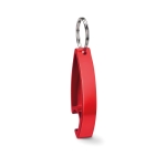 Felle kleur aluminium flesopener sleutelhanger Alucolors kleur rood