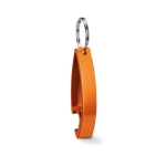 Felle kleur aluminium flesopener sleutelhanger Alucolors kleur oranje