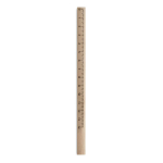 Ovaal timmermanspotlood met 14 cm liniaal Metrum kleur hout