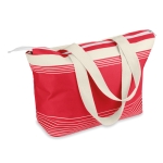 Strandtas bedrukken van 600D polyester Beachtime kleur rood