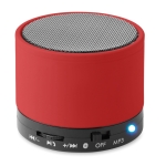 Ronde bluetooth speaker full colour bedrukken Soul kleur rood