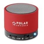 Ronde bluetooth speaker full colour bedrukken Soul kleur rood tweede hoofdweergave