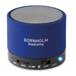 Ronde bluetooth speaker full colour bedrukken Soul kleur koningsblauw hoofdweergave