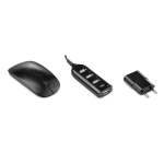 Accessoire set met muis, USB hub en powerbank Charge kleur zwart vijfde weergave