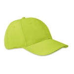 Voordelige pet metklittenbandsluiting ColorCap kleur limoen groen tweede weergave