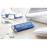 Gekleurde aluminium USB hub met 4 2.0 poorten Alu kleur blauw sfeervolle hoofdweergave