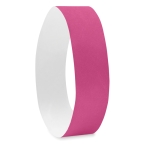 Tyvek polsbanjdes bedrukken met logo 19 mm kleur fuchsia