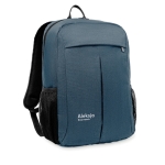 Gepersonaliseerde polyester 15'' laptoprugzak Stockholm kleur blauw hoofdweergave tweede weergave