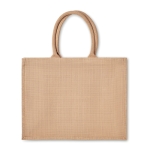 Gepersonaliseerde jute tas met gelamineerde binnenkant Jute Shop kleur beige tweede weergave