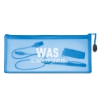 Plastic doorzichtige reclame etui ClearView kleur blauw tweede hoofdweergave