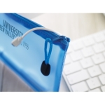 Plastic doorzichtige reclame etui ClearView kleur blauw tweede sfeervolle weergave 2