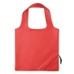 Polyester opvouwbare shopping bag bedrukken 190T Strawberry kleur rood