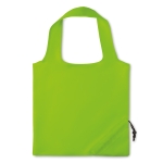 Polyester opvouwbare shopping bag bedrukken 190T Strawberry kleur limoen groen