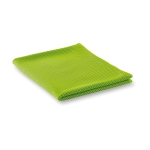 Kleine bedrukte microvezelhanddoeken Microfiber Workout kleur limoen groen tweede weergave